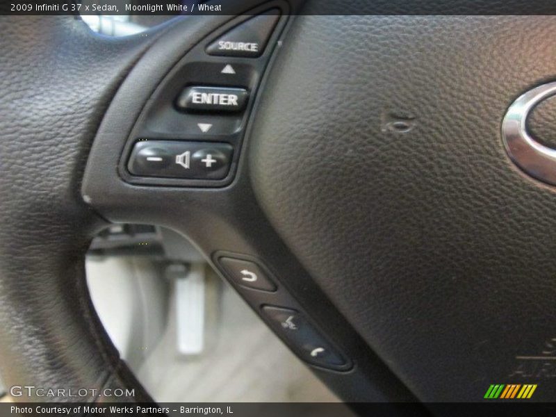 Moonlight White / Wheat 2009 Infiniti G 37 x Sedan