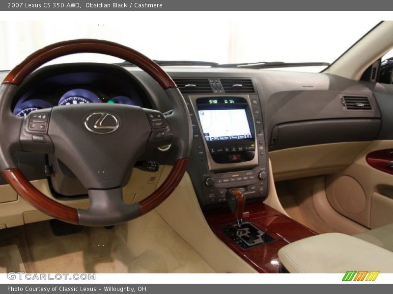 Obsidian Black / Cashmere 2007 Lexus GS 350 AWD