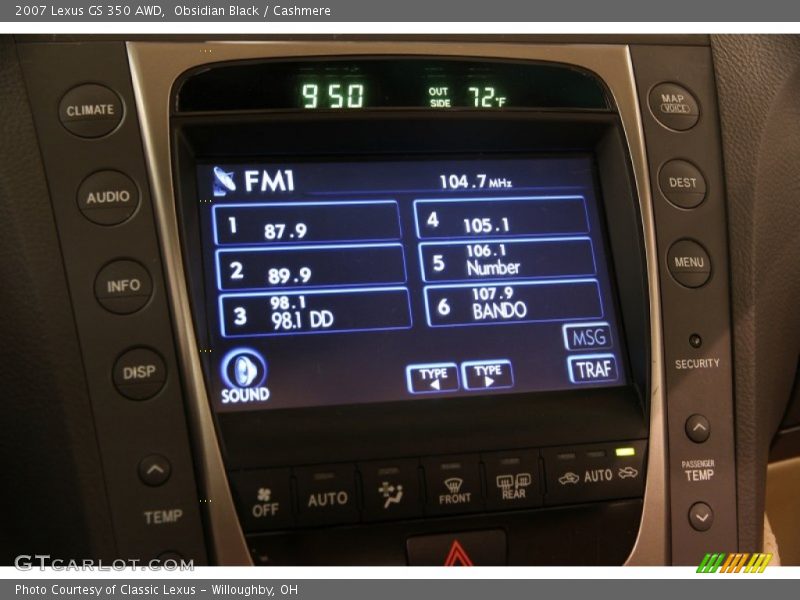 Obsidian Black / Cashmere 2007 Lexus GS 350 AWD