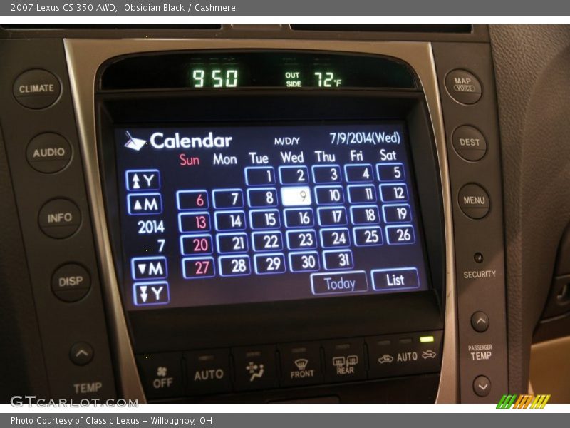 Obsidian Black / Cashmere 2007 Lexus GS 350 AWD