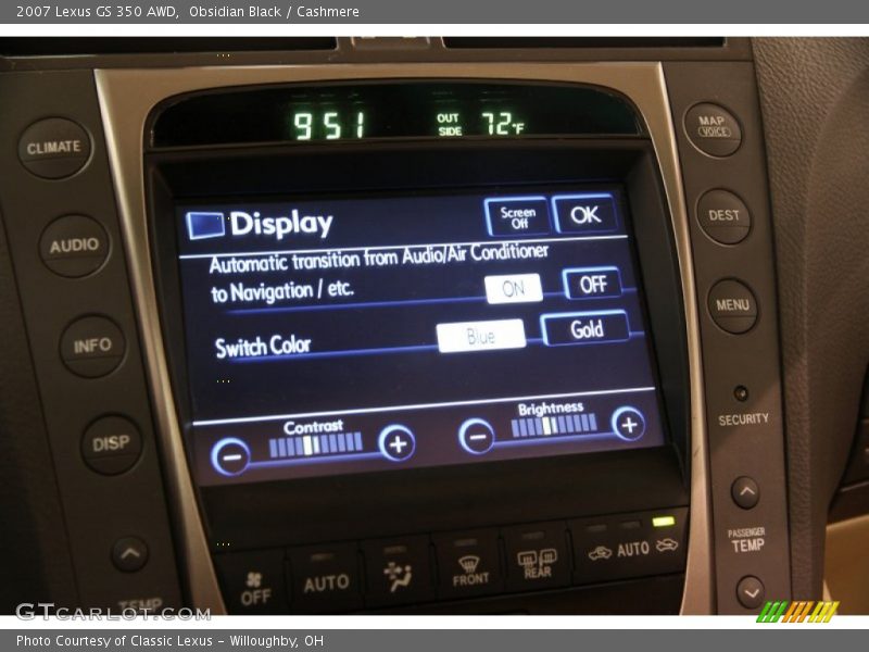 Obsidian Black / Cashmere 2007 Lexus GS 350 AWD