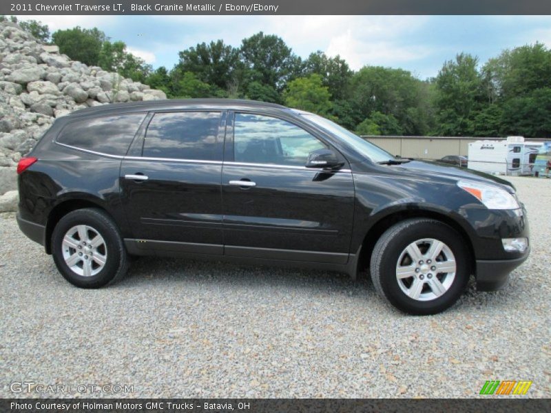 Black Granite Metallic / Ebony/Ebony 2011 Chevrolet Traverse LT