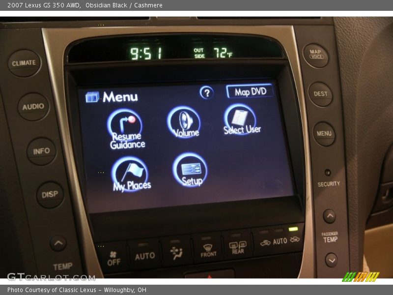 Obsidian Black / Cashmere 2007 Lexus GS 350 AWD
