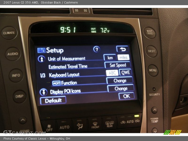 Obsidian Black / Cashmere 2007 Lexus GS 350 AWD
