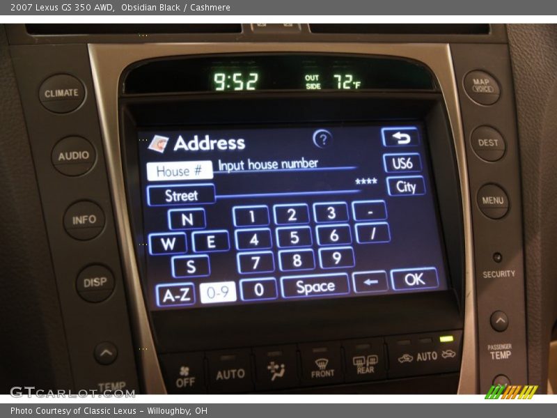Obsidian Black / Cashmere 2007 Lexus GS 350 AWD