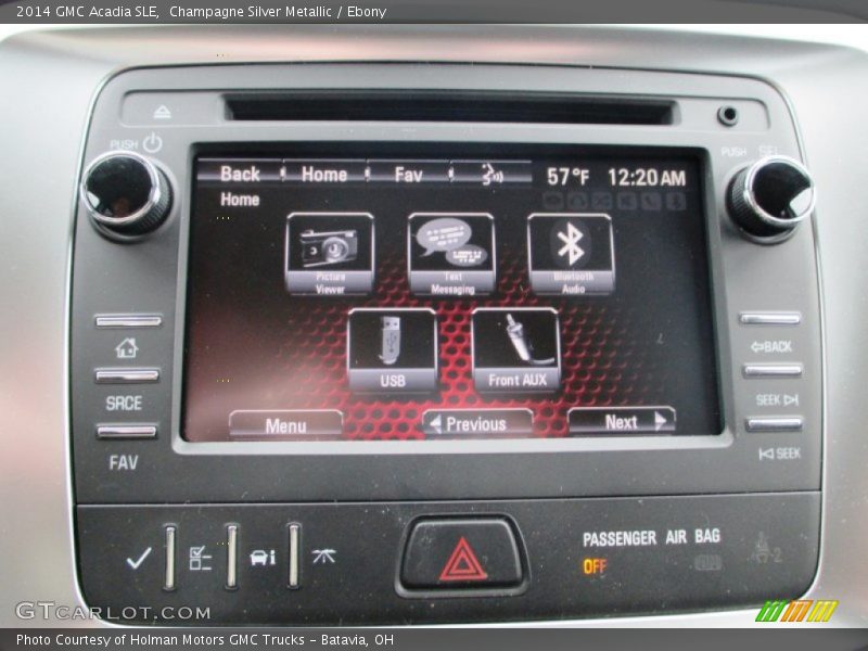Champagne Silver Metallic / Ebony 2014 GMC Acadia SLE