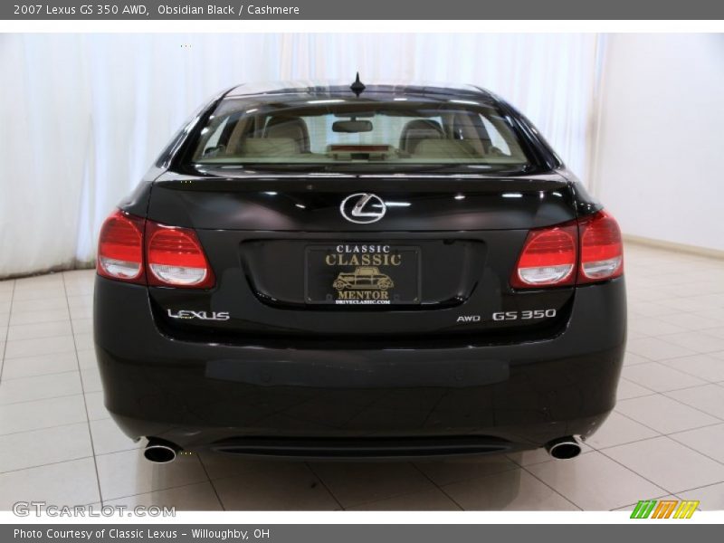 Obsidian Black / Cashmere 2007 Lexus GS 350 AWD