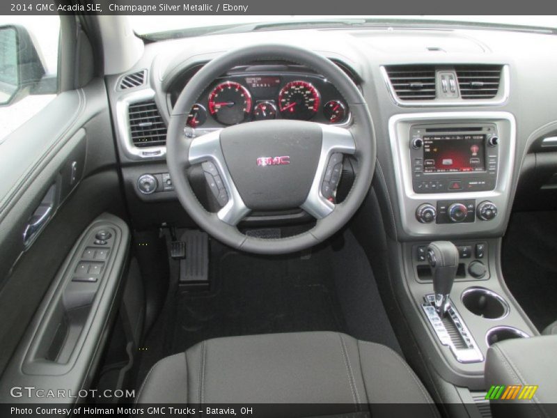 Champagne Silver Metallic / Ebony 2014 GMC Acadia SLE