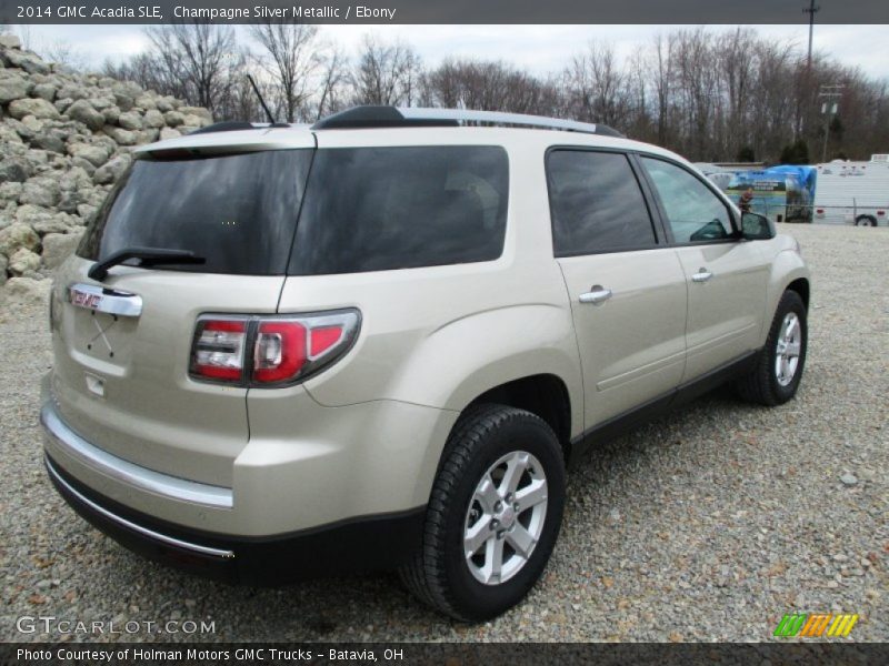 Champagne Silver Metallic / Ebony 2014 GMC Acadia SLE