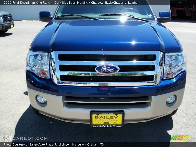 Dark Blue Pearl Metallic / Charcoal Black/Chaparral Leather 2009 Ford Expedition King Ranch