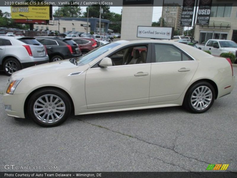 Vanilla Latte / Cashmere/Cocoa 2010 Cadillac CTS 3.6 Sedan