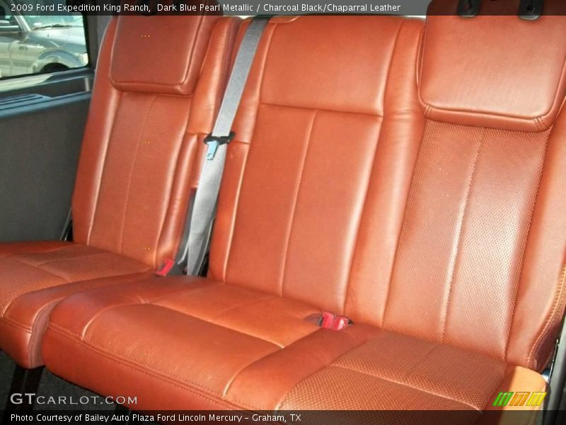 Dark Blue Pearl Metallic / Charcoal Black/Chaparral Leather 2009 Ford Expedition King Ranch