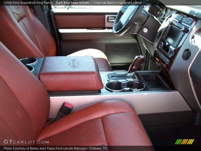 Dark Blue Pearl Metallic / Charcoal Black/Chaparral Leather 2009 Ford Expedition King Ranch