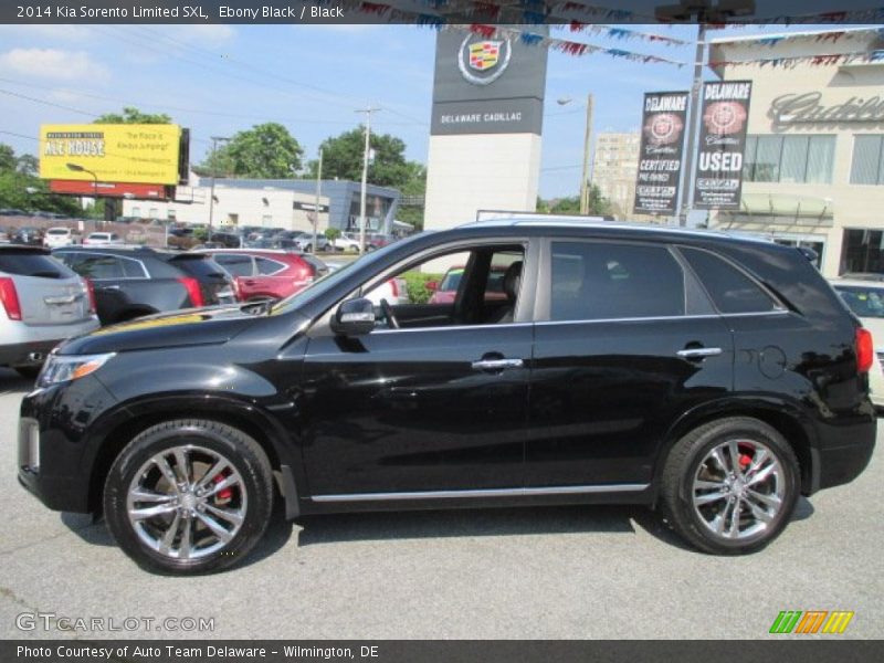 Ebony Black / Black 2014 Kia Sorento Limited SXL