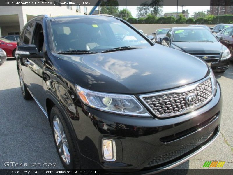 Ebony Black / Black 2014 Kia Sorento Limited SXL