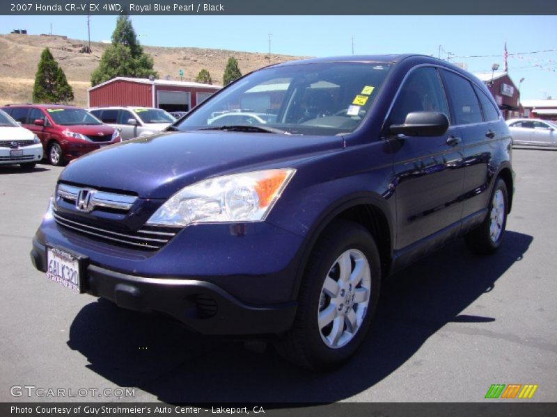Royal Blue Pearl / Black 2007 Honda CR-V EX 4WD