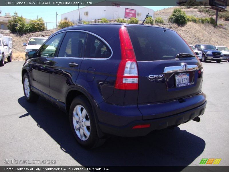 Royal Blue Pearl / Black 2007 Honda CR-V EX 4WD