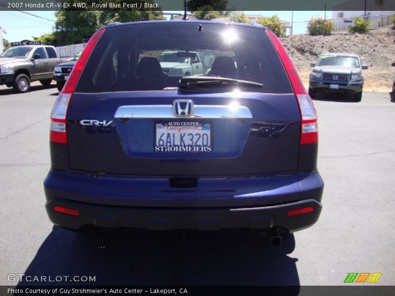 Royal Blue Pearl / Black 2007 Honda CR-V EX 4WD