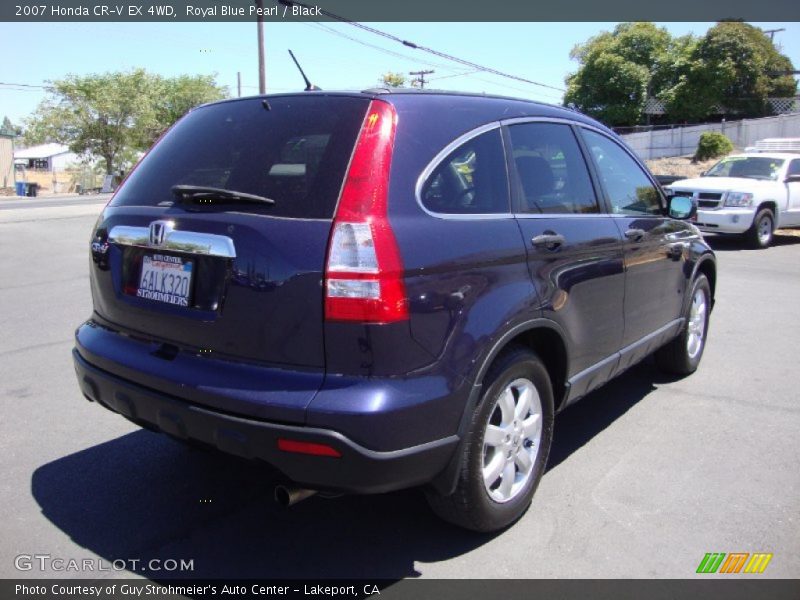 Royal Blue Pearl / Black 2007 Honda CR-V EX 4WD