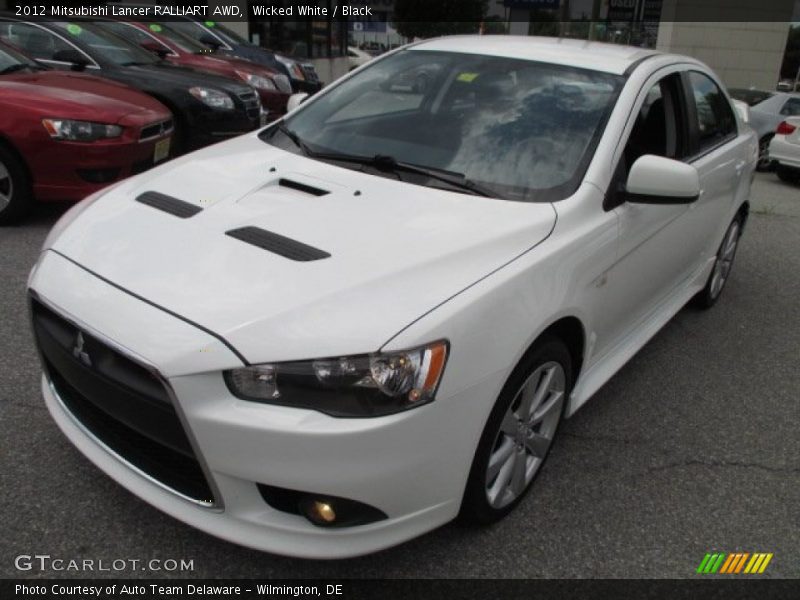 Front 3/4 View of 2012 Lancer RALLIART AWD
