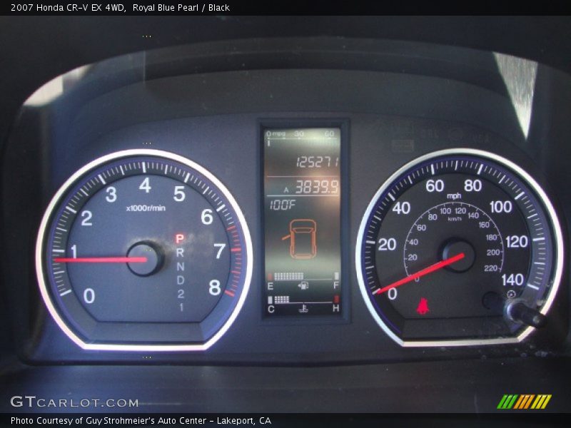 Royal Blue Pearl / Black 2007 Honda CR-V EX 4WD