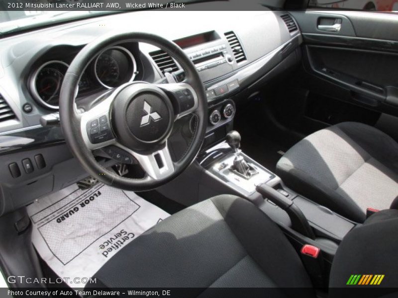 Wicked White / Black 2012 Mitsubishi Lancer RALLIART AWD
