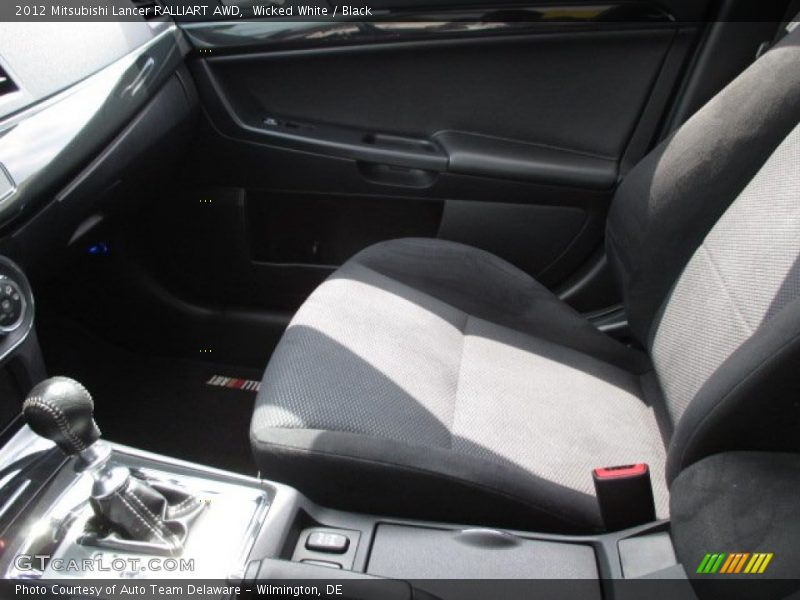 Wicked White / Black 2012 Mitsubishi Lancer RALLIART AWD