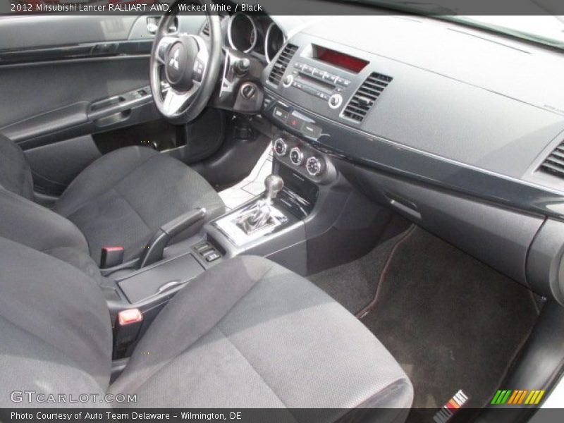 Wicked White / Black 2012 Mitsubishi Lancer RALLIART AWD