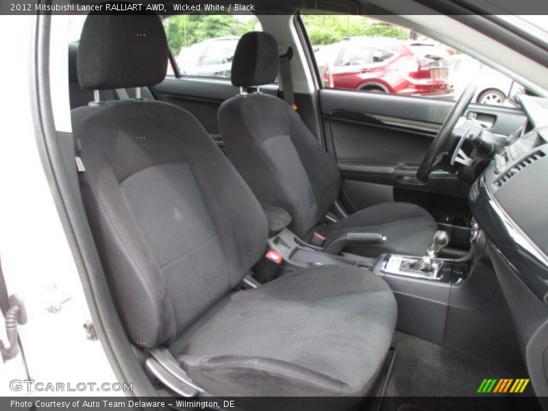 Wicked White / Black 2012 Mitsubishi Lancer RALLIART AWD