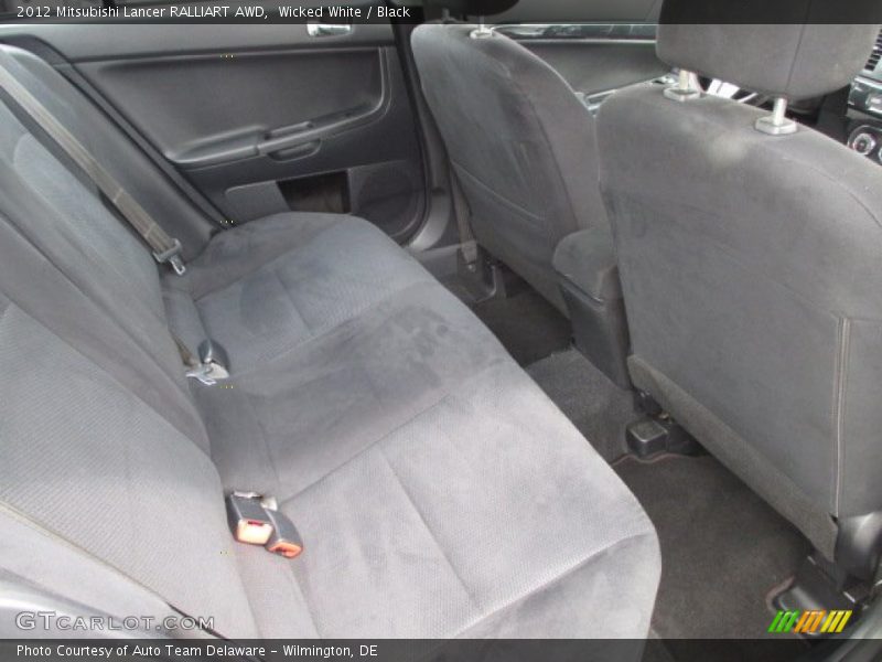Wicked White / Black 2012 Mitsubishi Lancer RALLIART AWD