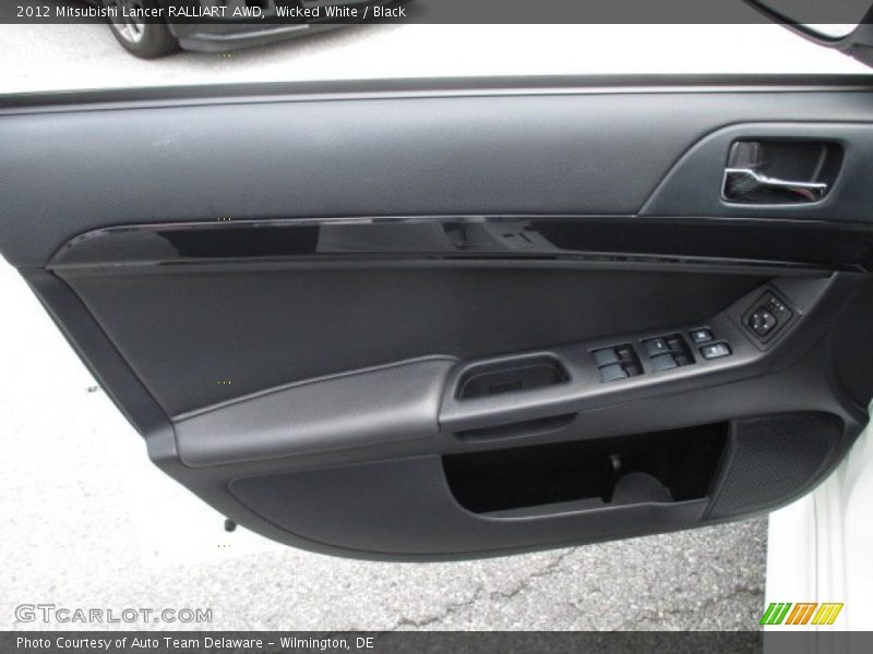Wicked White / Black 2012 Mitsubishi Lancer RALLIART AWD