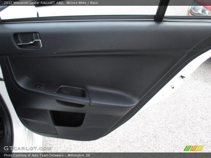 Wicked White / Black 2012 Mitsubishi Lancer RALLIART AWD
