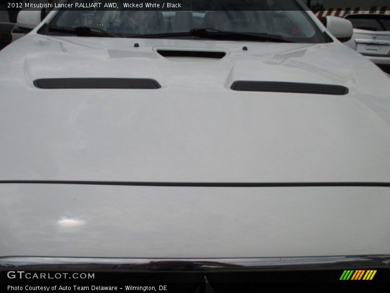 Wicked White / Black 2012 Mitsubishi Lancer RALLIART AWD