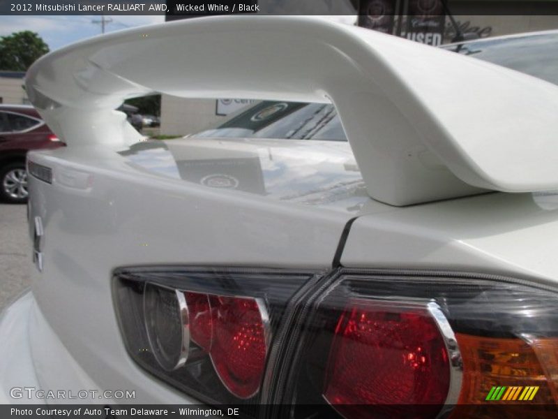 Wicked White / Black 2012 Mitsubishi Lancer RALLIART AWD