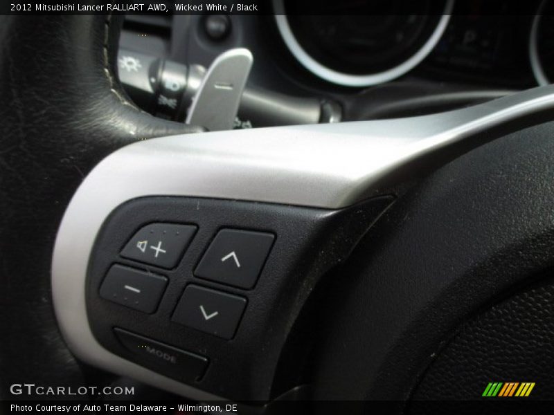 Wicked White / Black 2012 Mitsubishi Lancer RALLIART AWD
