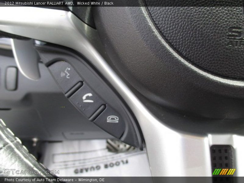 Wicked White / Black 2012 Mitsubishi Lancer RALLIART AWD