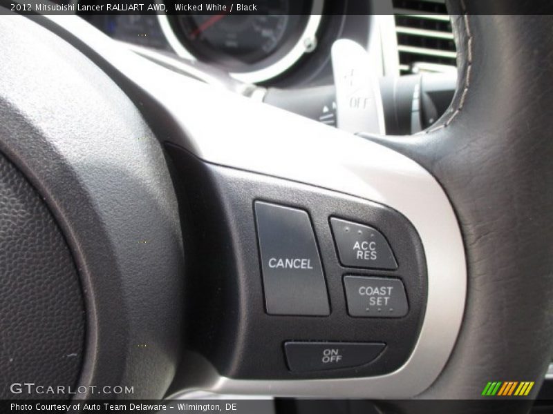 Wicked White / Black 2012 Mitsubishi Lancer RALLIART AWD