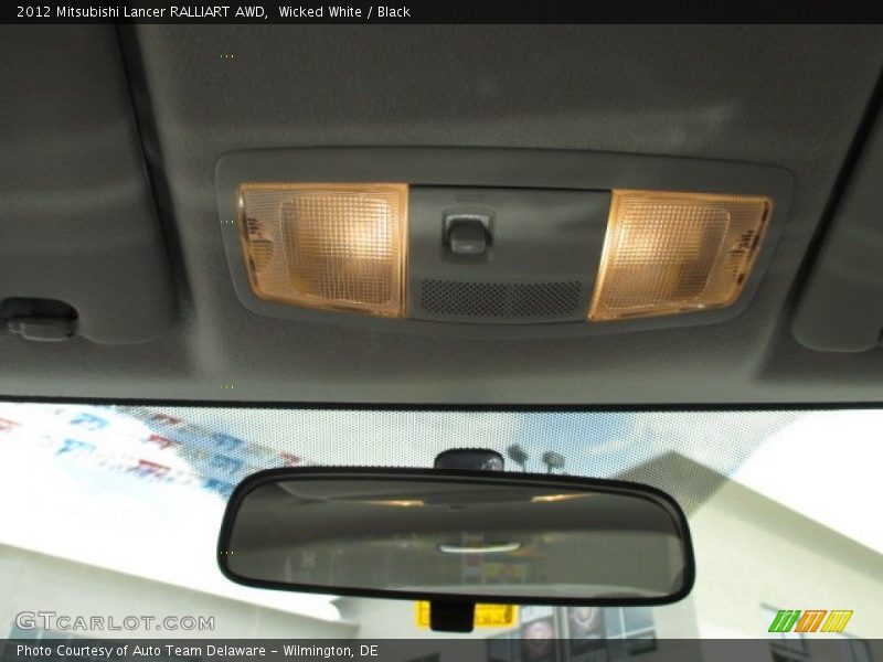 Wicked White / Black 2012 Mitsubishi Lancer RALLIART AWD