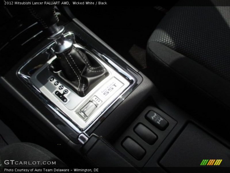 Wicked White / Black 2012 Mitsubishi Lancer RALLIART AWD