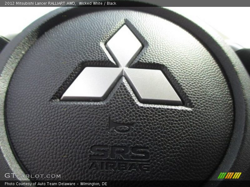 Wicked White / Black 2012 Mitsubishi Lancer RALLIART AWD