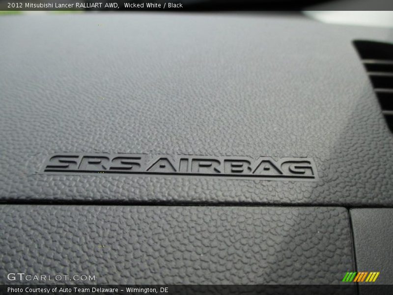 Wicked White / Black 2012 Mitsubishi Lancer RALLIART AWD