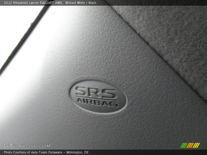 Wicked White / Black 2012 Mitsubishi Lancer RALLIART AWD