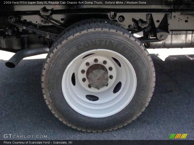 Oxford White / Medium Stone 2009 Ford F550 Super Duty XL Regular Cab Chassis 4x4 Dump Truck