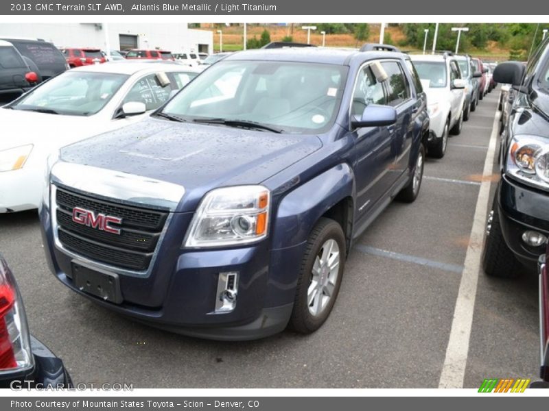 Atlantis Blue Metallic / Light Titanium 2013 GMC Terrain SLT AWD