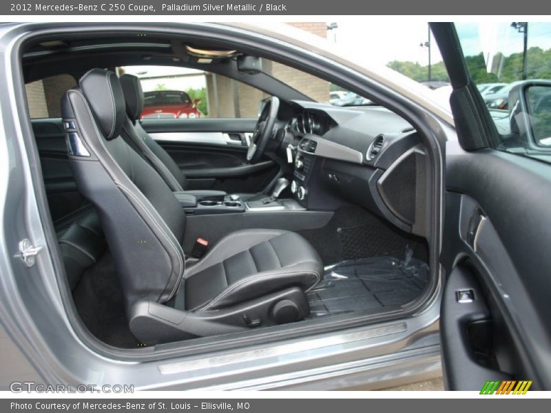 Palladium Silver Metallic / Black 2012 Mercedes-Benz C 250 Coupe