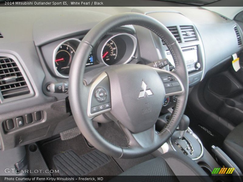 White Pearl / Black 2014 Mitsubishi Outlander Sport ES