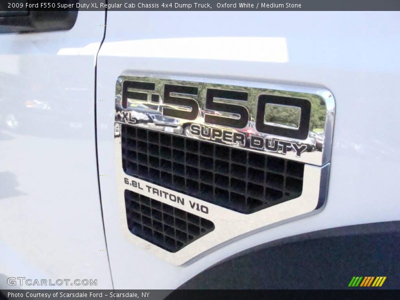 Oxford White / Medium Stone 2009 Ford F550 Super Duty XL Regular Cab Chassis 4x4 Dump Truck