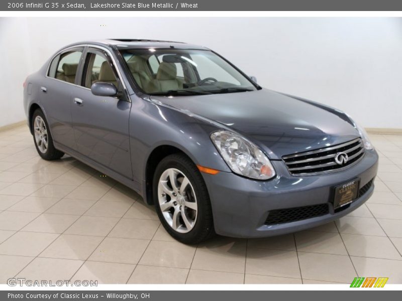 Lakeshore Slate Blue Metallic / Wheat 2006 Infiniti G 35 x Sedan