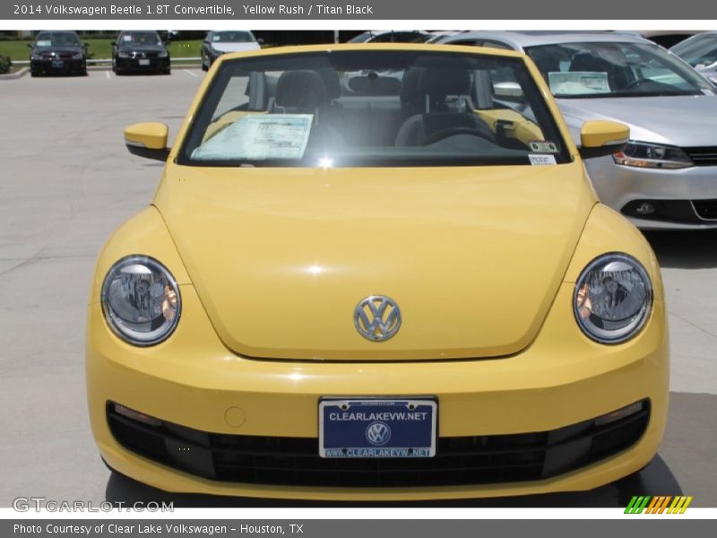 Yellow Rush / Titan Black 2014 Volkswagen Beetle 1.8T Convertible