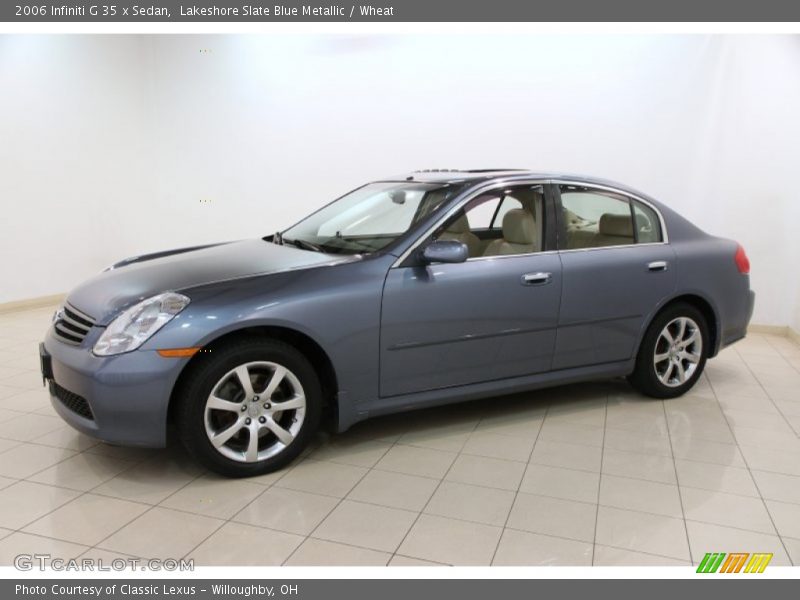 Lakeshore Slate Blue Metallic / Wheat 2006 Infiniti G 35 x Sedan